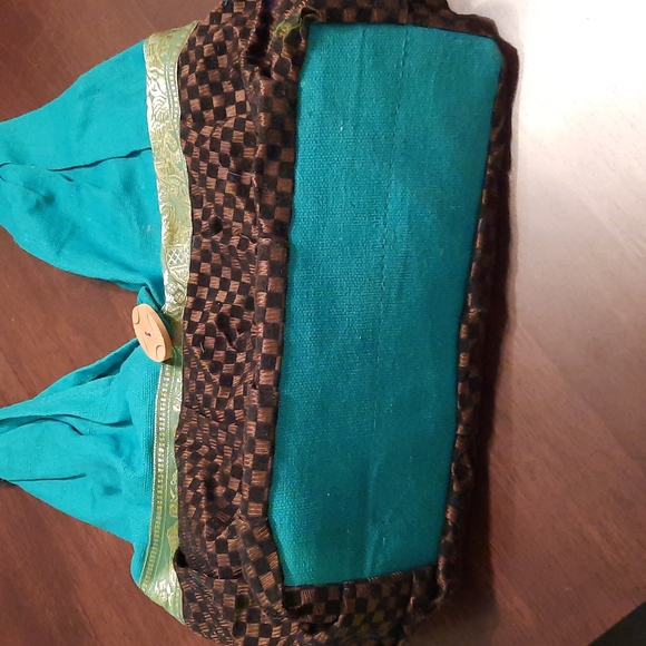 Beautiful Cloth Bag from India - NWOT - Picture 3 of 4